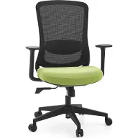 Hjh OFFICE Bureaustoel / draaistoel SEDITO Zitting stof / rugleuning netstof zwart / groen
