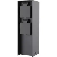 LumenXL Buitenstopcontact op zuil - IP44, 2 stopcontacten