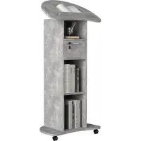 VCM RedolaM kantoor wandkast met tafelblad, lessenaar 1 lade 2 planken beton decor.