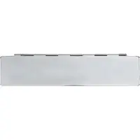 Artitec Tochtklep vlak met veer glans chroom 350 x 78