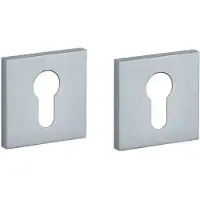 STILE | Cilinderrozetten | 53x53x7mm | Mat Chroom