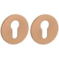 STERK | Cilinderplaatjes OVAL 1711 | Ultra dun | 3mm | Rond | Koper PVD