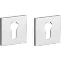 STILE | Cilinderrozetten | 53x53x7mm | Chroom gepolijst