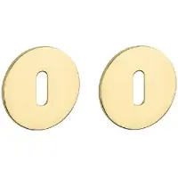 STERK | Sleutelplaatjes OVAL 1710 | Ultra dun | 3mm | Rond | Goud gepolijst PVD