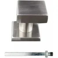 HDD Pro Voordeurknop Top Carre Schuin Op Rozas Inox Plus