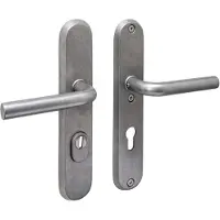 Intersteel | Veiligheidsbeslag Luzern | Ovaal | PC72 | RVS Getrommeld