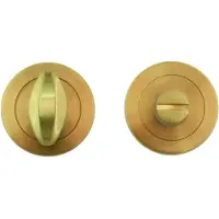 HDD pro WC Garnituur Rond Draairozas Mat Messing Gepolijst