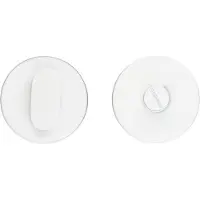 HDD pro WC Garnituur Rond Shape Wit Structuur Zonder Rood/wit
