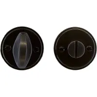 HDD pro WC Garnituur Rond Retro 48 Mm Plat Gunmetal