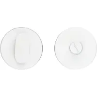 HDD pro WC Garnituur Rond Shape Wit Structuur Zonder Rood/wit Tige 120 Mm
