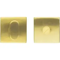 HDD pro WC Garnituur Square Shape Mat Messing Gepolijst Zonder Rood/wit