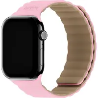 Holdit Siliconen bandje magneet voor de Apple Watch | 38/40/41/42 mm - Pink / Beige