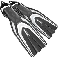 Seac Sub Style Sling Strap Diving Fins Zwart EU 39-41