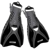 Ist Dolphin Tech Otter Diving Fins Zwart EU 40-44