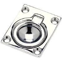 Seachoice Flush Ring Pull Chrome Plated Zinc Stud Zilver 44 x 10 mm