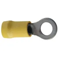 Crosseven Insulated Ring Terminal 100 Units Geel 4 mm