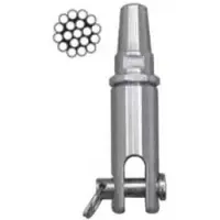 Midinox Fork Terminal Zilver 5 mm