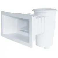 Productos Qp Ø 5m3/h Skimmer Standard Long Mouth Square Cover 360mm Transparant