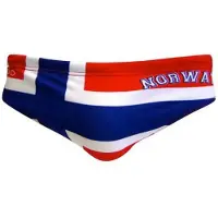 Turbo Norway Swimming Brief Rood 3-4 Years Jongen