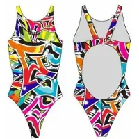 Turbo Graffiti Pro Resist Swimsuit Veelkleurig S Vrouw