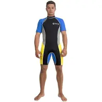 Abysstar Sea Spring 2.5 Mm Short Sleeve Shorty Zwart 3XL Man