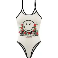 Otso Smiley World Vintage Swimsuit Wit L Vrouw