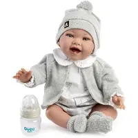 MuÑecas Guca Zuri Weighted Baby Reborn 42 Cm Grijs Kinderen