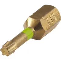 Wolfcraft - Diamant bit TORX T15 - Torx T 15 bitje - Bits - 1297000