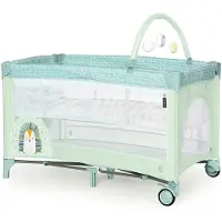 Asalvo Complete Duo Hedgehog Travel Cot Groen Kinderen