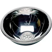 PLASTIMO Stainless Steel Round Sink Zilver 260 mm