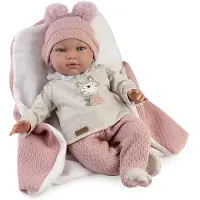 MuÑecas Guca Nerea Weighted Baby Reborn 42 Cm Roze Kinderen