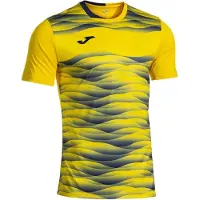Joma Tiger Vii Short Sleeve T-shirt Geel 4-5 Years Jongen