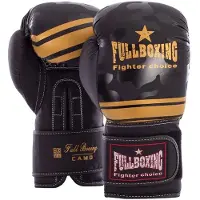 Fullboxing Camo Leather Artificial Boxing Gloves Zwart 12 oz