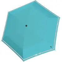 Knirps Unisex, Paraplu, Kids Rookie Reflecteert, Turkoois