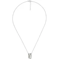 Orphelia Dames 925 Sterling Zilveren Ketting met Hanger - Zilver/Zwart ZH-6038/2