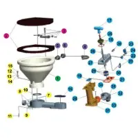 Lalizas Kit A Major Service Kit Set Wit For Manual Toilet LT-I