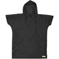 Ocean & Earth V Neck Hooded Poncho Zwart L-XL