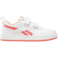 Reebok Meisjes Royal Prime 2.0 Twee Band Klittenband Trainers Wit/Zonsondergangkoraal/Zongekuste oranje