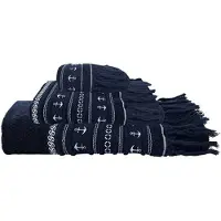 Marine Business Santorini Anchors Towels Set Zwart