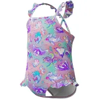 Speedo Digital Frill Thinstrap Swimsuit Veelkleurig 3 Years Meisje