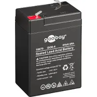 Goobay GO6-4 - Accu Lood-zuur 6V - 5 jaar levensduur - 630 gram