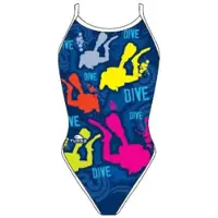 Turbo Dive 2016 Revolution Swimsuit Blauw M Vrouw