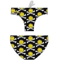 Turbo Bones Swimming Brief Zwart 9-10 Years Jongen