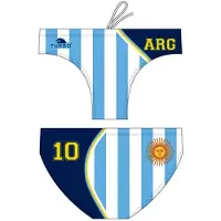Turbo Argentina 2012 Swimming Brief Wit,Blauw 12-24 Months Jongen