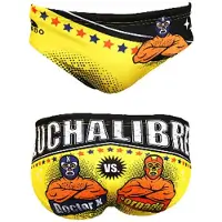 Turbo Wp Luchadores Swimming Brief Geel 5-6 Years Jongen