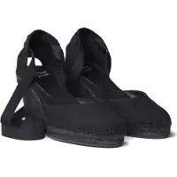 Toni pons Valenciaanse espadrille voor dames met sleehak en linten | FLORINA
