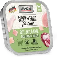 Macs Mac’s Kattenvoer Natvoer - vlees kuipje 70% Eend, Kalkoen en Kippenvlees 6 x 85g
