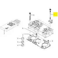 VETUS Dt44/66 Cylinder Head Bolt Zilver
