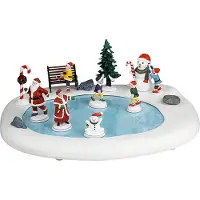 Lemax Northern Lights Skating Pond Santa's Wonderland Collection 2025