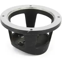 VETUS Aluminium Bow55 Ral9005 Intermediate Flange Zwart,Goud